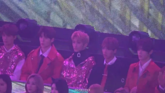 [fancam] 171231 NCT 127 Reaction to Sunmi @ MBC Gayo Daejejun