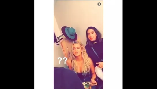 Khloe Kardashian & Kendall Jenner via Snapchat