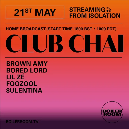 Streaming From Isolation: Club Chai