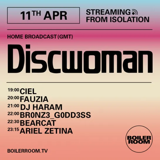 Streaming From Isolation #13: Discwoman