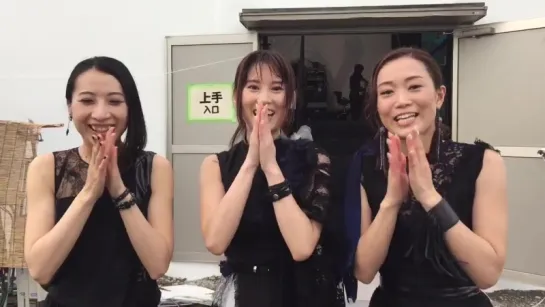 Video message by Kalafina at Odaiba Minna no Yume Tairiku Mezamashi live 2016 (2016/08/21)