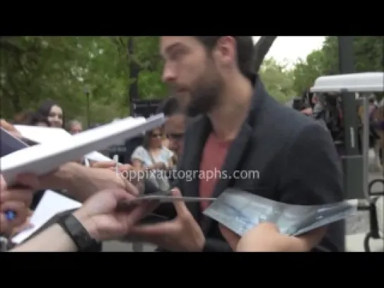 Tom Mison - Signing Autographs at the 2014 Fox Upfront in NYC