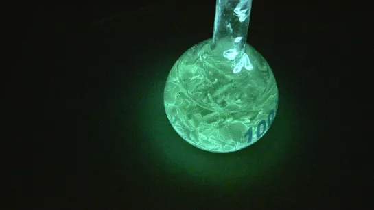 Luminol with oxygen bubbling