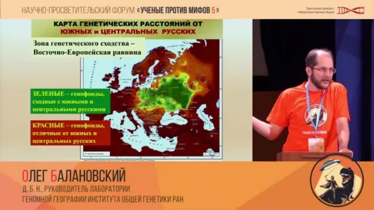 Олег Балановский: Генетические особенности русской популяции