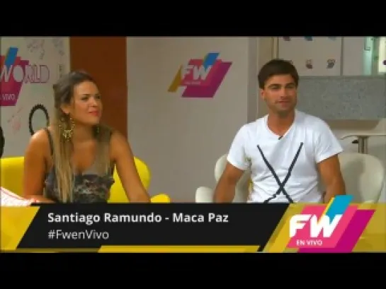 Maca Paz y Santi Ramundo на FansWorld TV