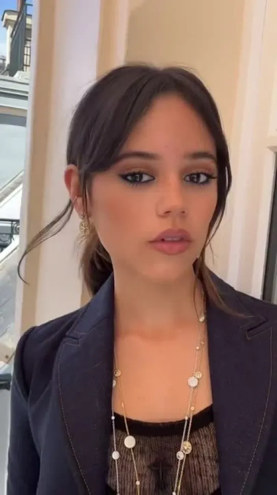 Jenna Ortega Paris Fashion Week look