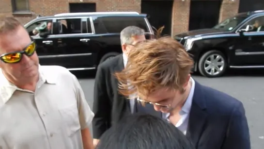 Robert Pattinson  David Tennant arriving at Stephen Colbert Late Show