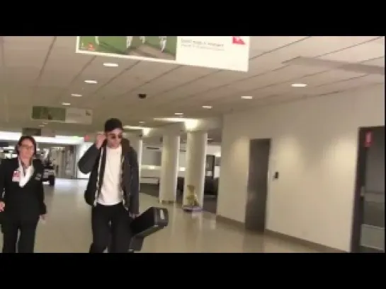 Rob arriving in Australia