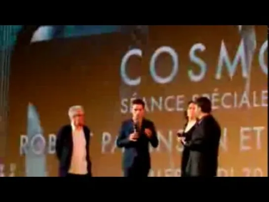 Robert Pattinson and David Cronenberg Cosmopolis Screening