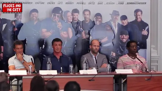 The Expendables 3 Interviews - Sylvester Stallone, Jason Statham, Wesley Snipes, Antonio Banderas