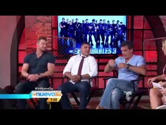 Compartiendo con los protagonistas de la película The Expendables 3