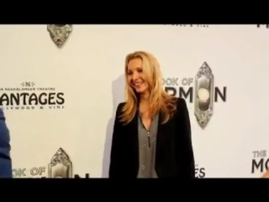 Lisa Kudrow and Kellan Lutz at opening night of Book Of Mormon at Pantages Theatre