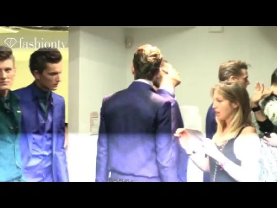 Kellan Lutz Backstage at Roberto Cavalli Spring 2013  Milan Men's Fashion Week  FashionTV FMEN