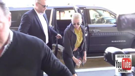 Kristen Stewart departing at LAX Airport in Los Angeles