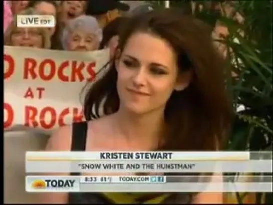 Кристен на  The Today Show (31.05.12)