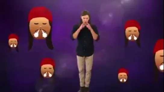 Booboo Stewart As Jay From Descendants Showing Off His Emoji Faces