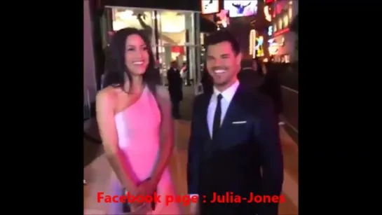 Julia Jones  Taylor Lautner - The Ridiculous 6 Premier, Netflix (November 30 2015)