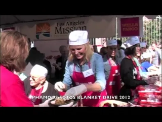 Hollywood Celebrities join to feed & pass out blankets to folks in need - Phamous Fotos