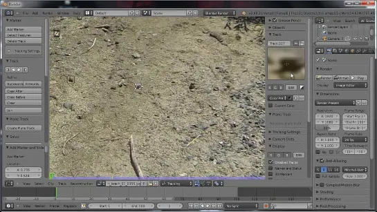 Методы 2D трекинга и композитинга в Blender. ч5