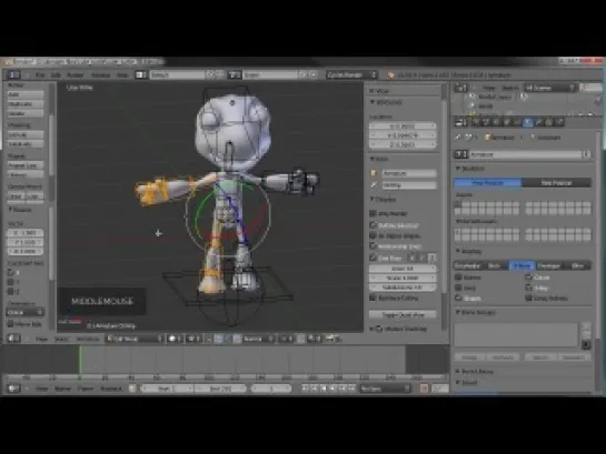 Создание маленькой мультяшной черепашки в Blender. Урок 6