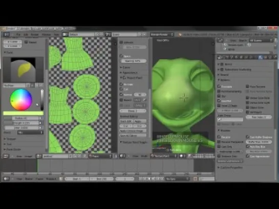 Создание маленькой мультяшной черепашки в Blender. Урок 4