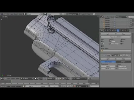 Моделирование автомата M4 в Blender. Урок 7