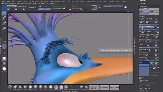 Мультяшная птица в Zbrush (введение)