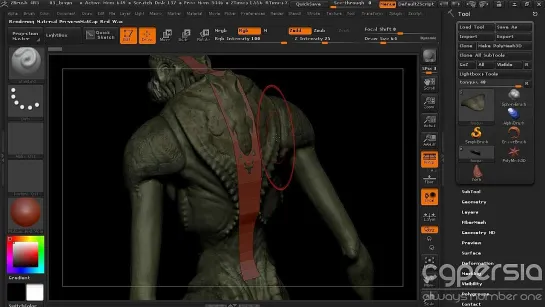 Техники работы с MicroMesh в ZBrush. Урок 3