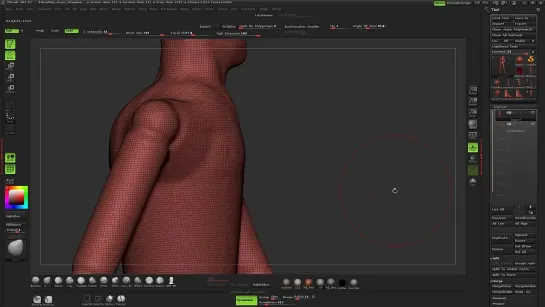 Использование манекенов для настройки поз и скульптинга в ZBrush. ч4