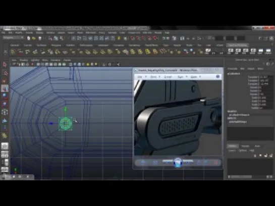 Моделирование в Maya научно-фантастической консоли. Урок 5.2