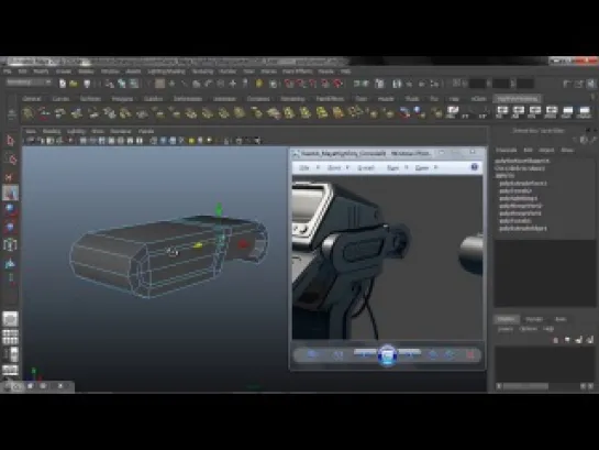 Моделирование в Maya научно-фантастической консоли. Урок 5.1