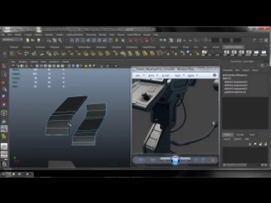Моделирование в Maya научно-фантастической консоли. Урок 4