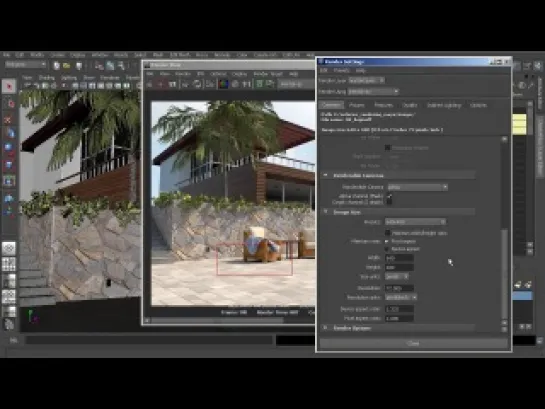 Способы визуализации экстерьера с Mental Ray и Maya. Урок 9