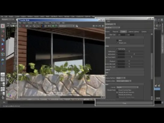 Способы визуализации экстерьера с Mental Ray и Maya. Урок 8