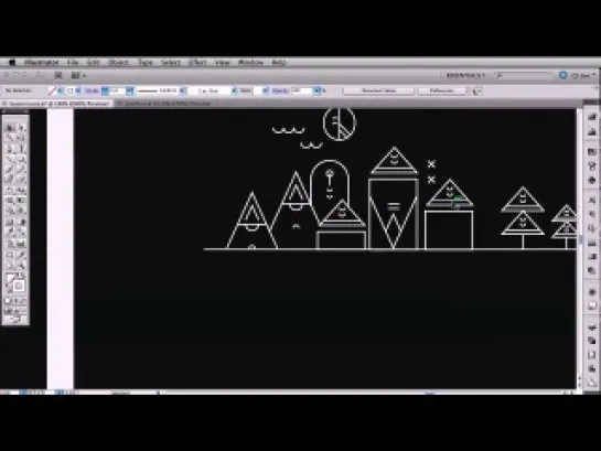 Дизайн иллюстрации и шрифта в illustrator. Урок 9