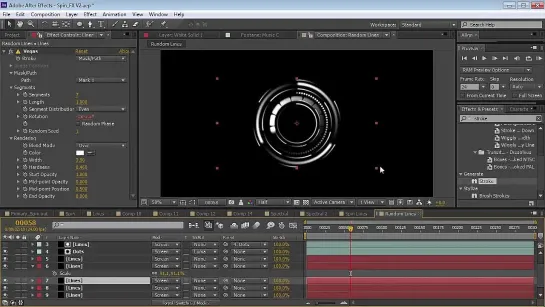 Футуристический логотип в After Effects