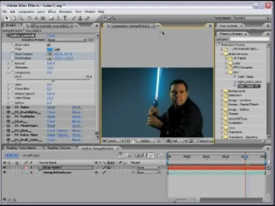 After effects урок 12 Световой меч 2 (Andrew Kramer)