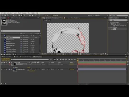 Создание композиции в After Effects с акварельным эффектом. ч14