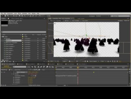 Создание зимней сцены в After Effects. Урок 12