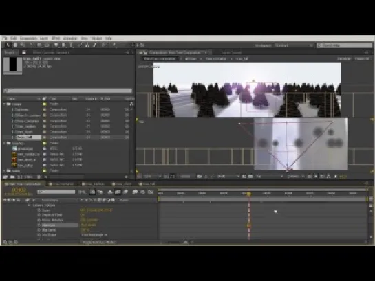 Создание зимней сцены в After Effects. Урок 10