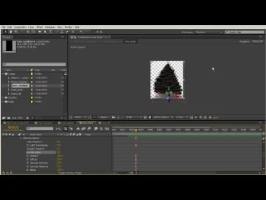 Создание зимней сцены в After Effects. Урок 7