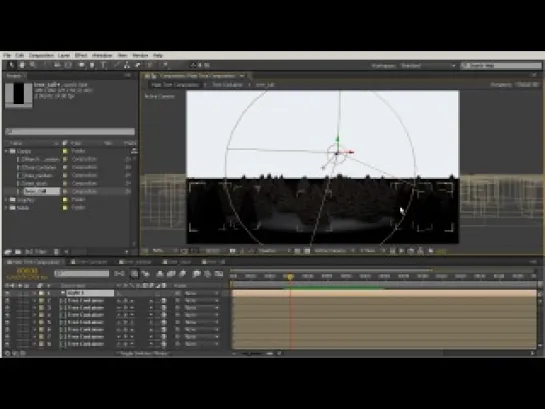 Создание зимней сцены в After Effects. Урок 6