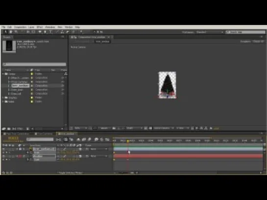 Создание зимней сцены в After Effects. Урок 4