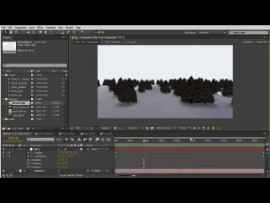 Создание зимней сцены в After Effects. Урок 1