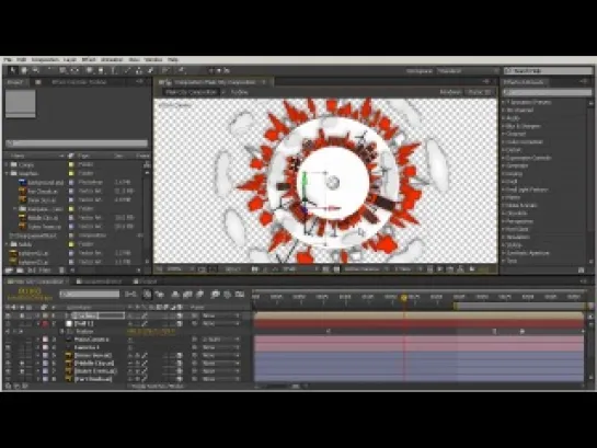 Анимация векторного города с 3D камерой в After Effects. ч9