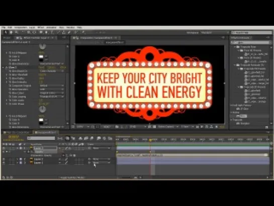 Анимация векторного города с 3D камерой в After Effects. ч7