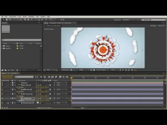 Анимация векторного города с 3D камерой в After Effects. ч5