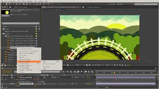 Создание анимации векторного автомобиля в After Effects. Урок 5