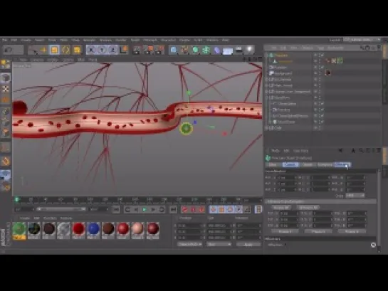 Симуляция поведения клетки в Cinema 4D. Урок 10