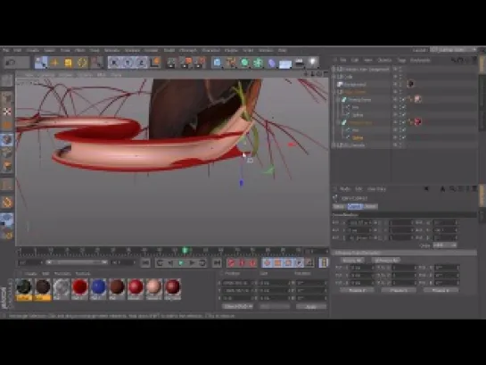 Симуляция поведения клетки в Cinema 4D. Урок 9